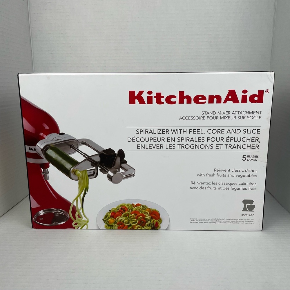 KitchenAid Red and White Spiralizer Stand Mixer Attachment